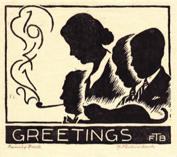  GREETINGS 1941. Signed. 